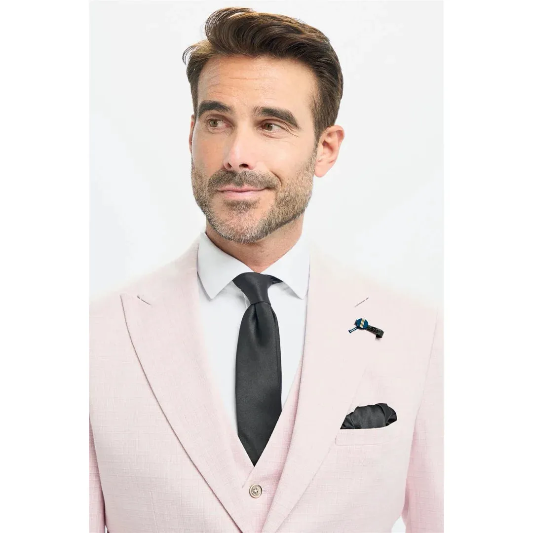 Tropez - Men's 3 Piece Pink Tailored Fit Suit sold by Tru Clothing product image thumbnail 3