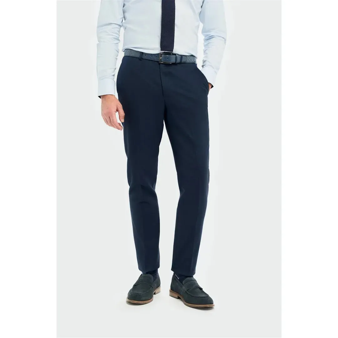 Tropez - Men's 3 Piece Navy Tailored Fit Suit sold by Tru Clothing product image thumbnail 5