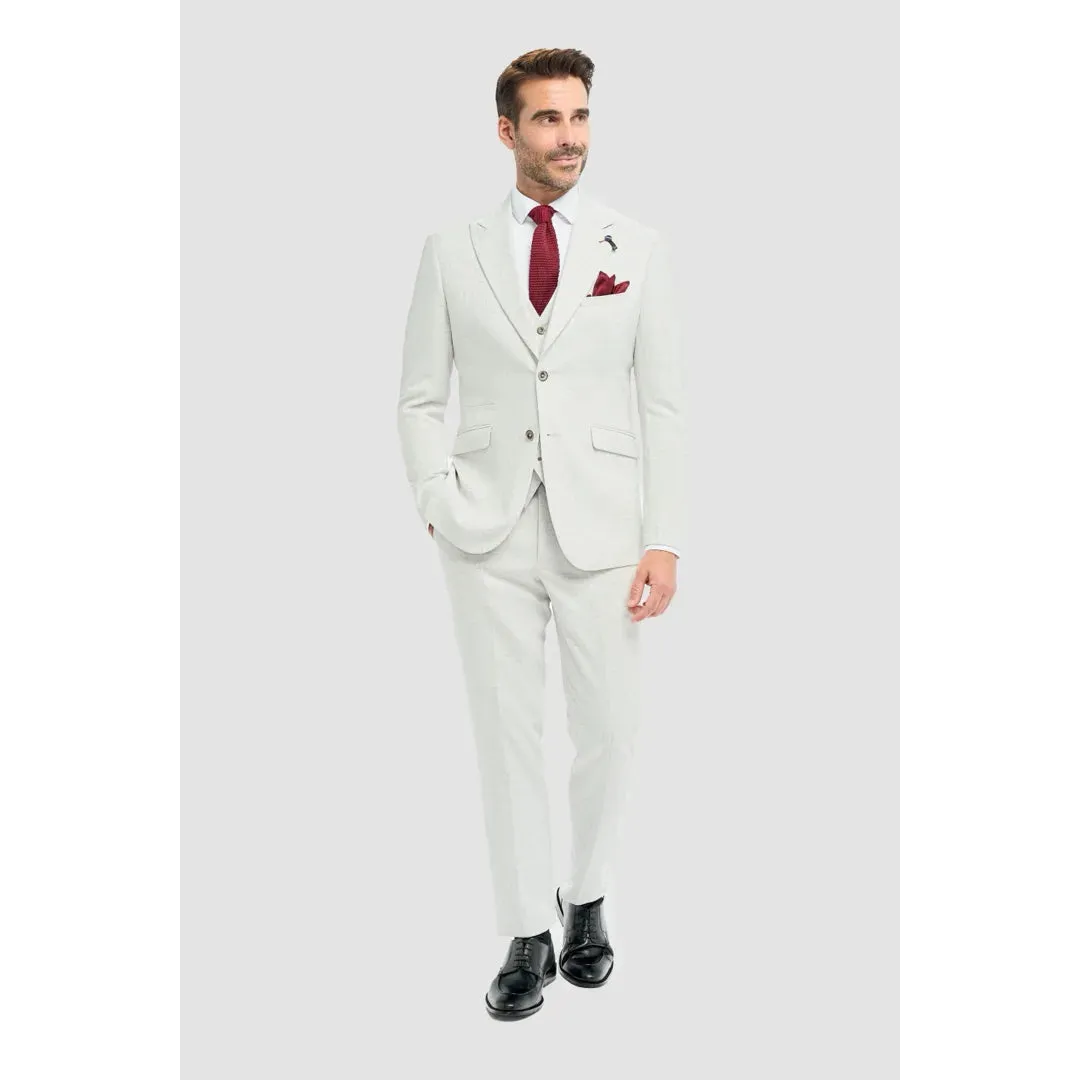 Tropez - Men's 3 Piece Grey Tailored Fit Suit sold by Tru Clothing product image thumbnail 2