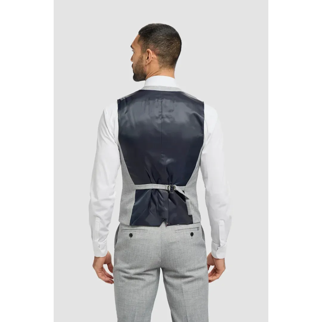 Malibu - Men's Grey 3 Piece Tailored Fit Suit sold by Tru Clothing product image thumbnail 5