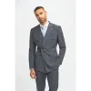 Bond - Men's Charcoal 2 Piece Double Breasted Suit sold by Tru Clothing