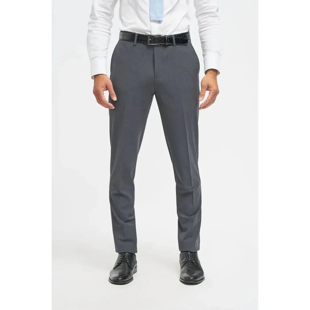 Bond - Men's Charcoal 3 Piece Tailored Fit Suit sold by Tru Clothing product image thumbnail 5