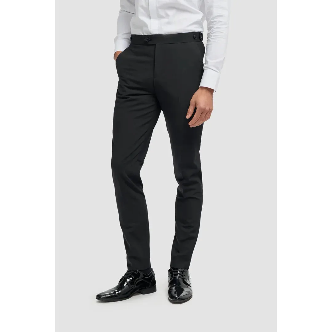 Aspen - Men's Black 2 Piece Double Breasted Tuxedo Suit sold by Tru Clothing product image thumbnail 5