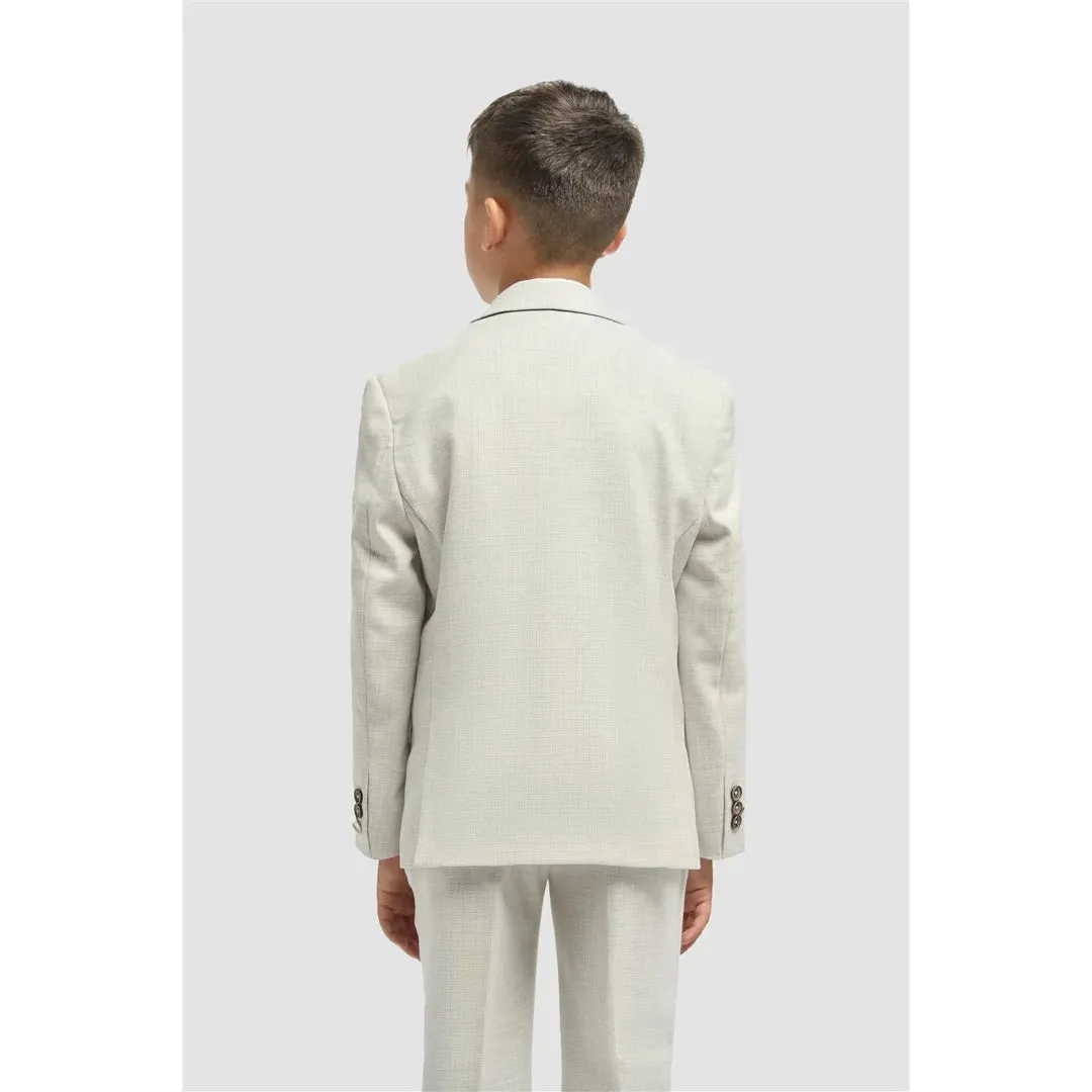 Tropez - Boys 3 Piece Sage Green Tailored Fit Suit sold by Tru Clothing product image thumbnail 3