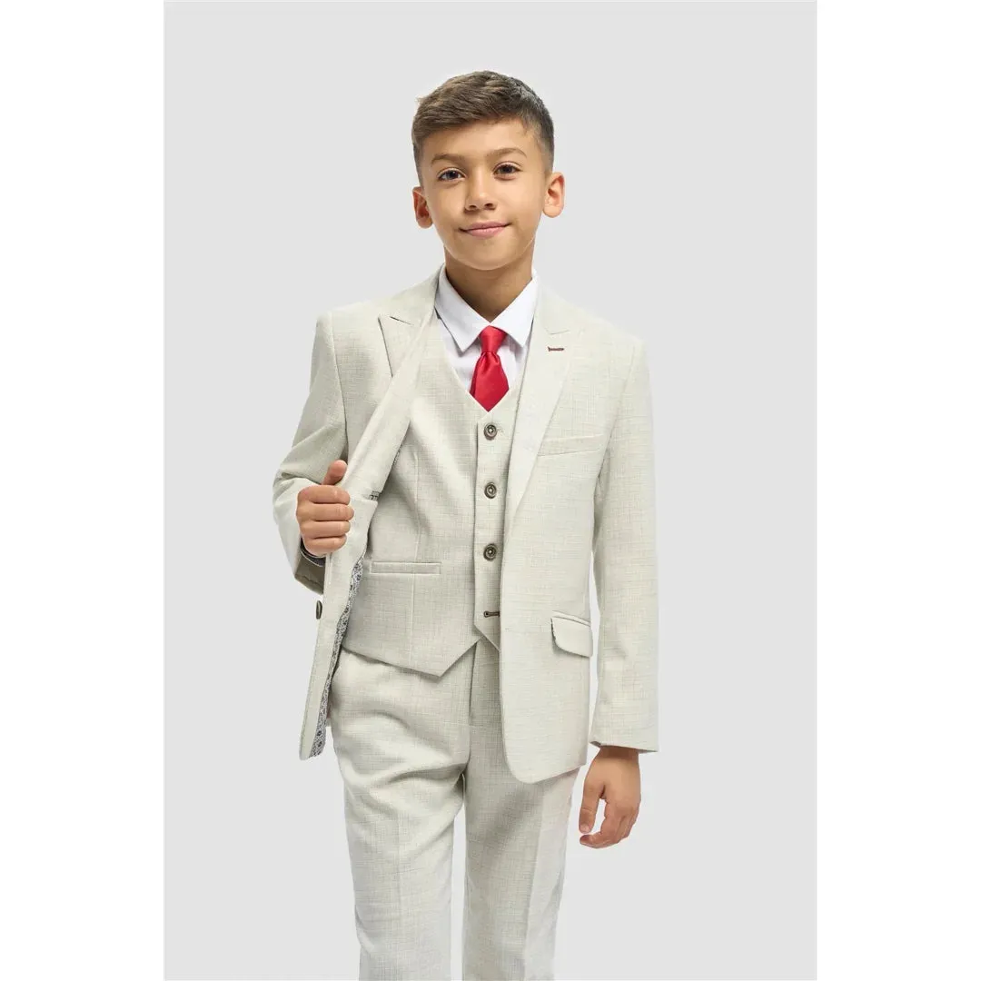 Tropez - Boys 3 Piece Sage Green Tailored Fit Suit sold by Tru Clothing