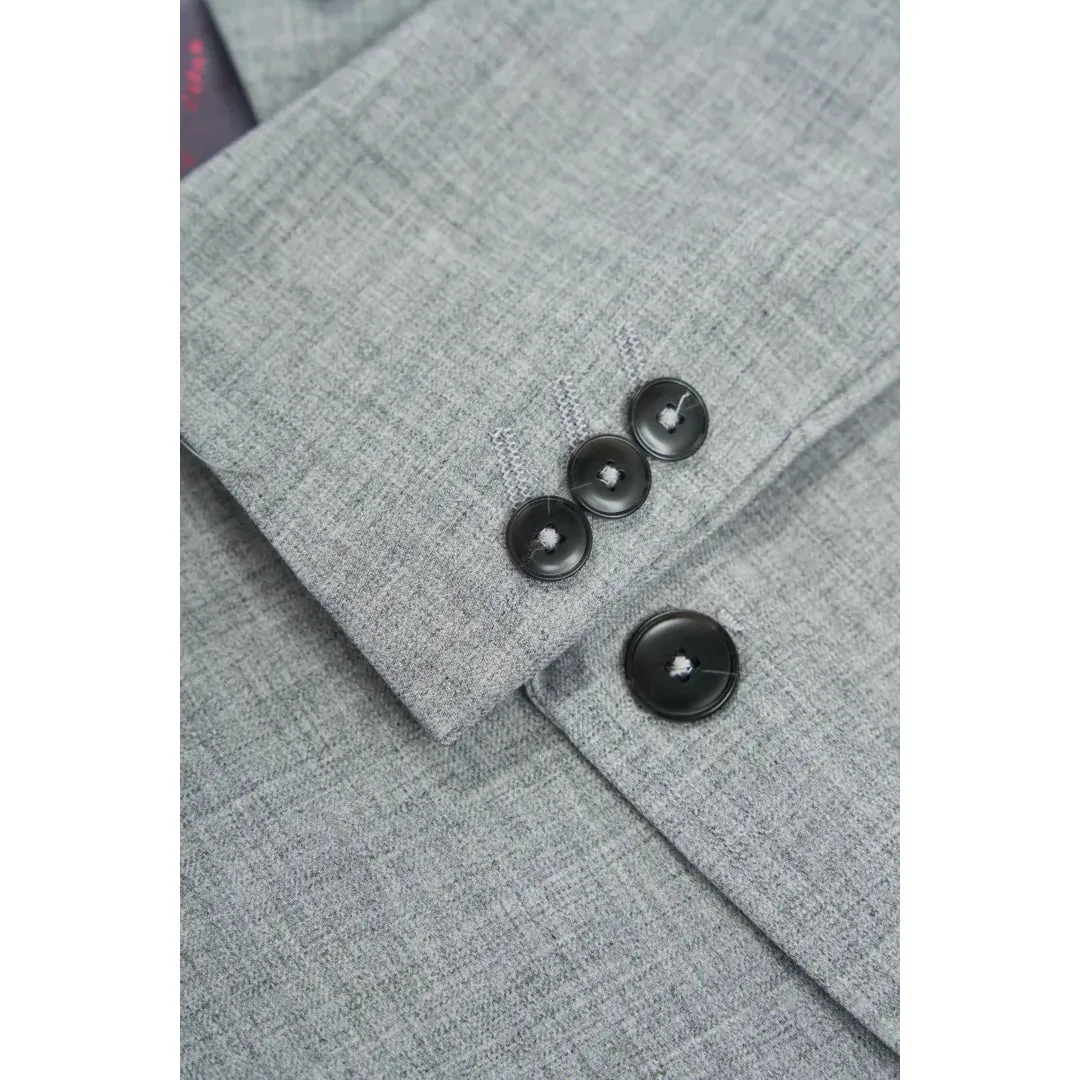 Malibu - Boys Grey 3 Piece Tailored Fit Suit sold by Tru Clothing product image thumbnail 4