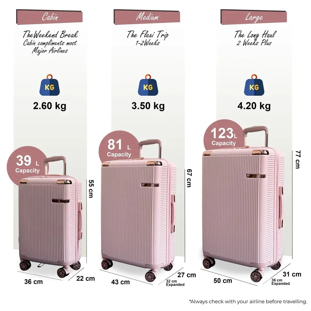 Hard Shell Luggage 8 Spinner Wheels Travel Suitcase sold by Tru Clothing product image thumbnail 5