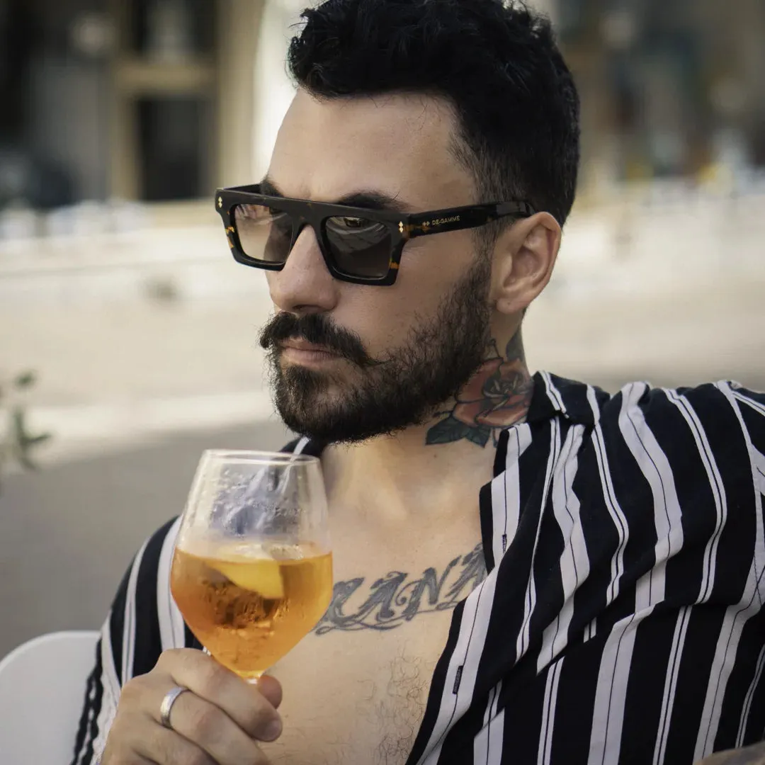 Valencia - Brown Rectangle Thick Frame Polarized Sunglasses sold by Tru Clothing product image thumbnail 2