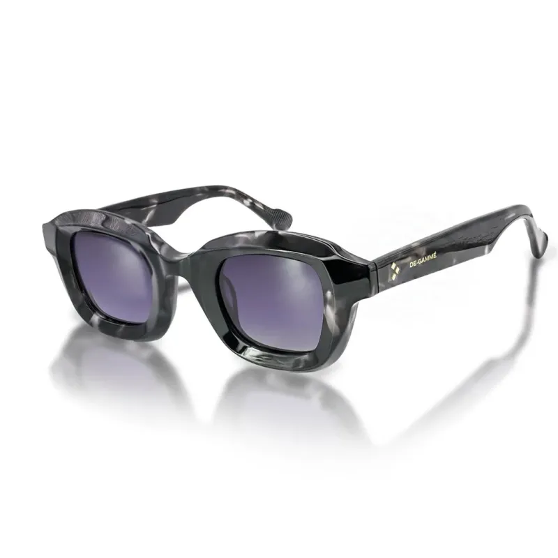 Milan - Black Geometric Frame Rectangle Polarized Sunglasses sold by Tru Clothing