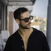 Malta - Bold Geometric Frame Rectangle Polarized Sunglasses sold by Tru Clothing
