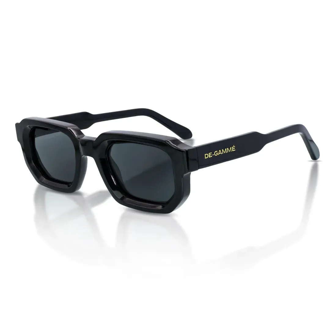 Malta - Bold Geometric Frame Rectangle Polarized Sunglasses sold by Tru Clothing