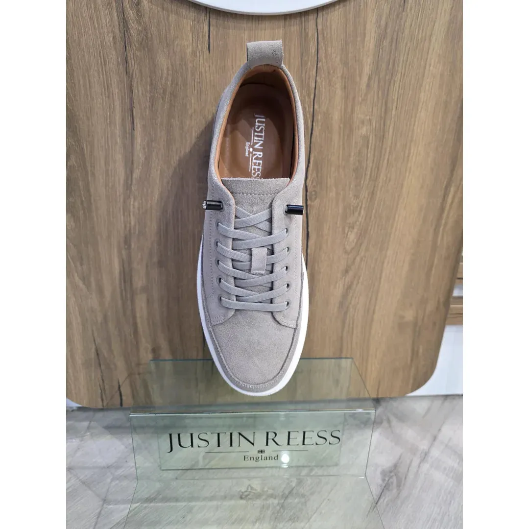 Josh - Men's Grey Suede Leather Trainers sold by Tru Clothing product image thumbnail 5