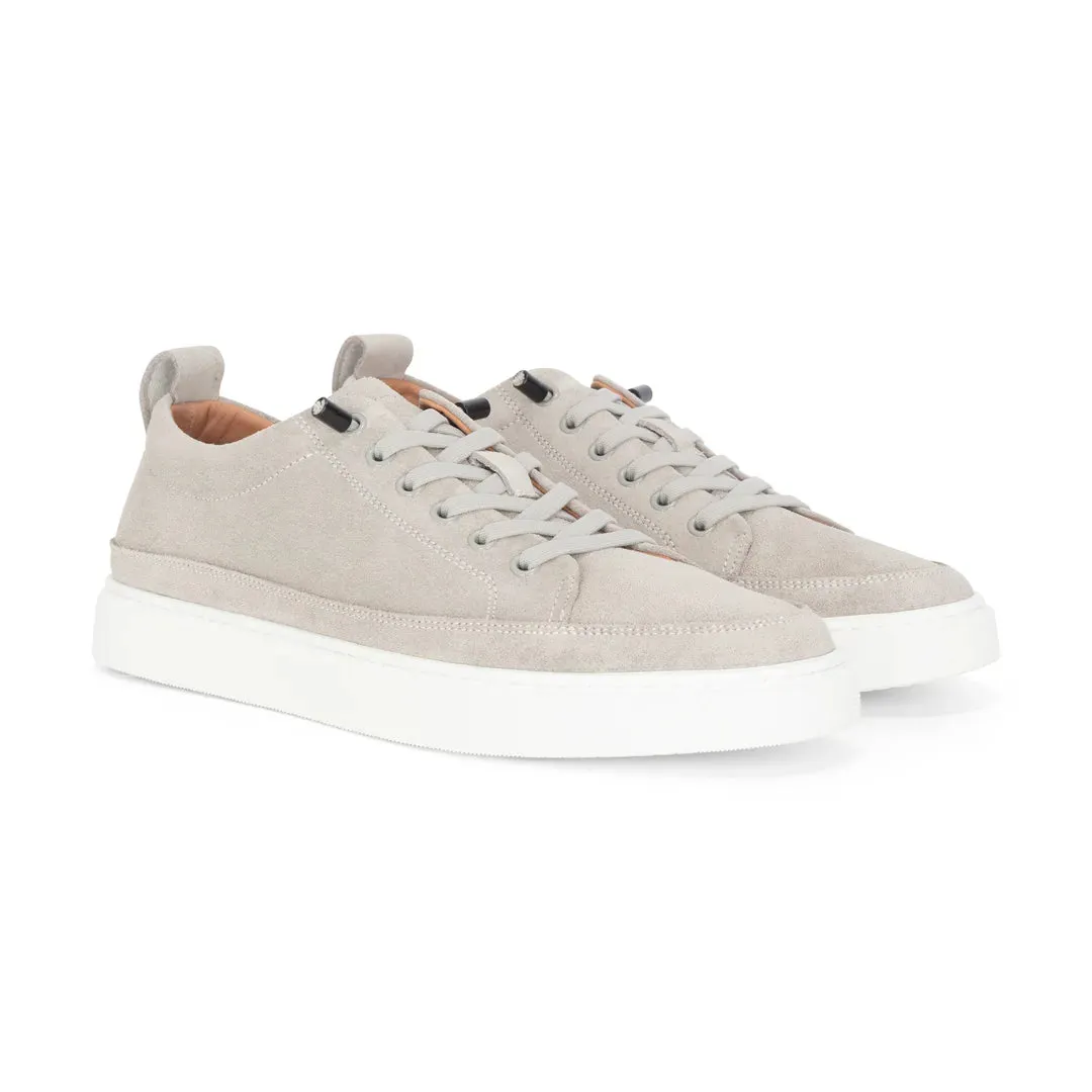 Josh - Men's Grey Suede Leather Trainers sold by Tru Clothing product image thumbnail 2