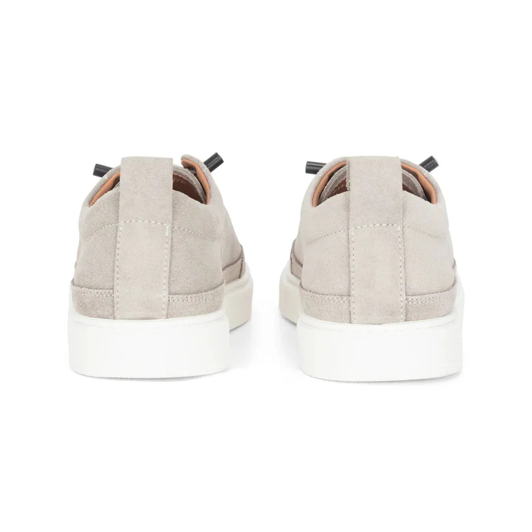 Josh - Men's Grey Suede Leather Trainers sold by Tru Clothing product image thumbnail 4