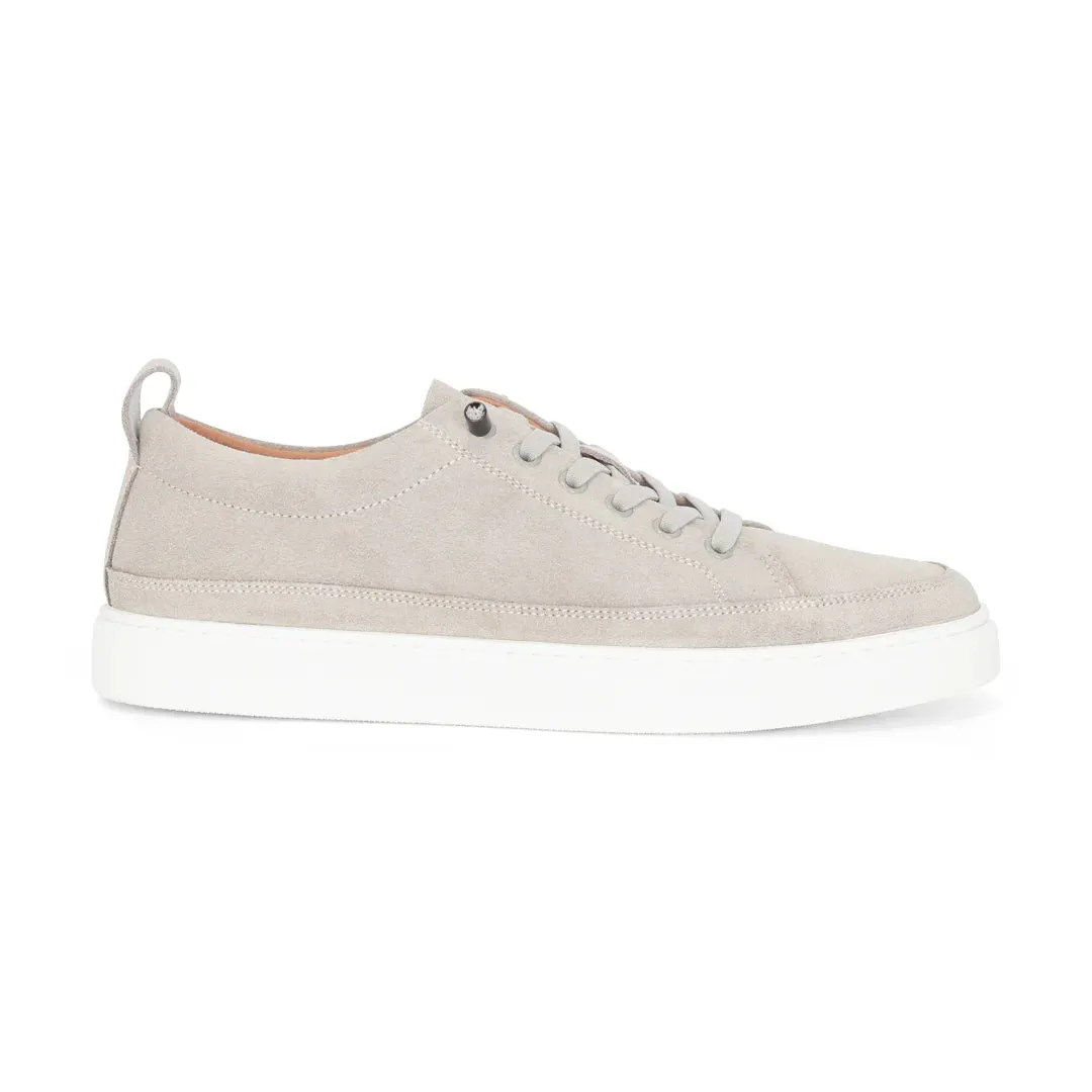Josh - Men's Grey Suede Leather Trainers sold by Tru Clothing