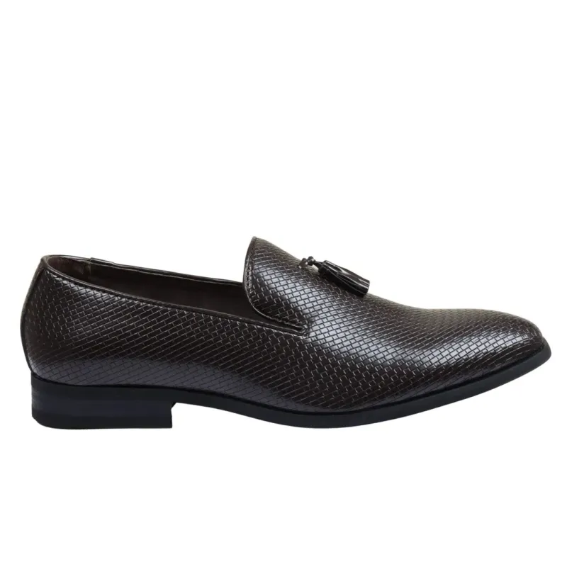 Men's Leather Lined Tassel Pattern Loafers sold by Tru Clothing
