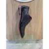 Flynn - Men's Black Patent Leather Brogue Shoes sold by Tru Clothing