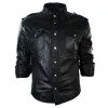 Men's Leather Shirt Jacket Tan Brown Black sold by Tru Clothing