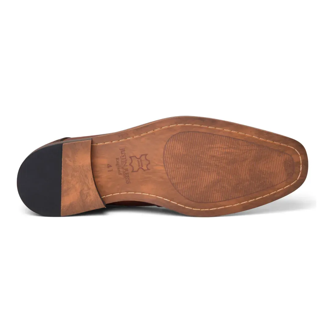Jenson - Men's Brown Leather Lace Up Oxford Shoes sold by Tru Clothing product image thumbnail 5