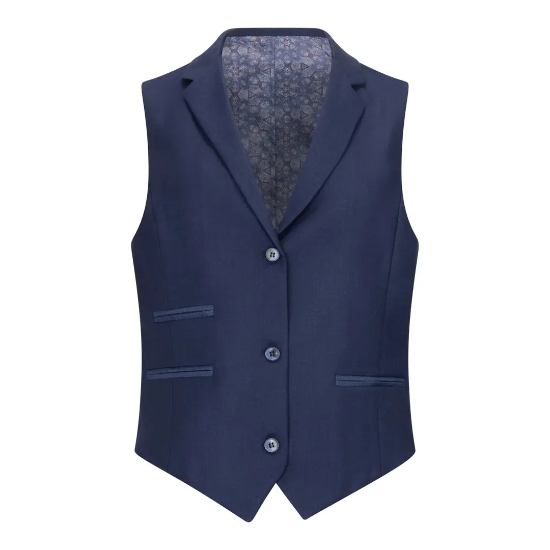 TPW-14 - Women's 3 Piece Plain Navy Blue Suit sold by Tru Clothing product image thumbnail 5