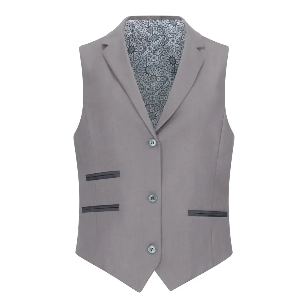 TPW-15 - Women's 3 Piece Plain Grey Suit sold by Tru Clothing product image thumbnail 5