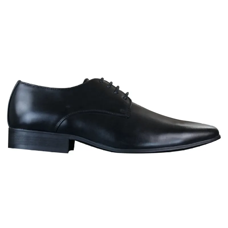 Galax GH2019 - Mens Smart Casual Formal Laced Pointed Leather Shoes Wedding Prom Office Classic sold by Tru Clothing