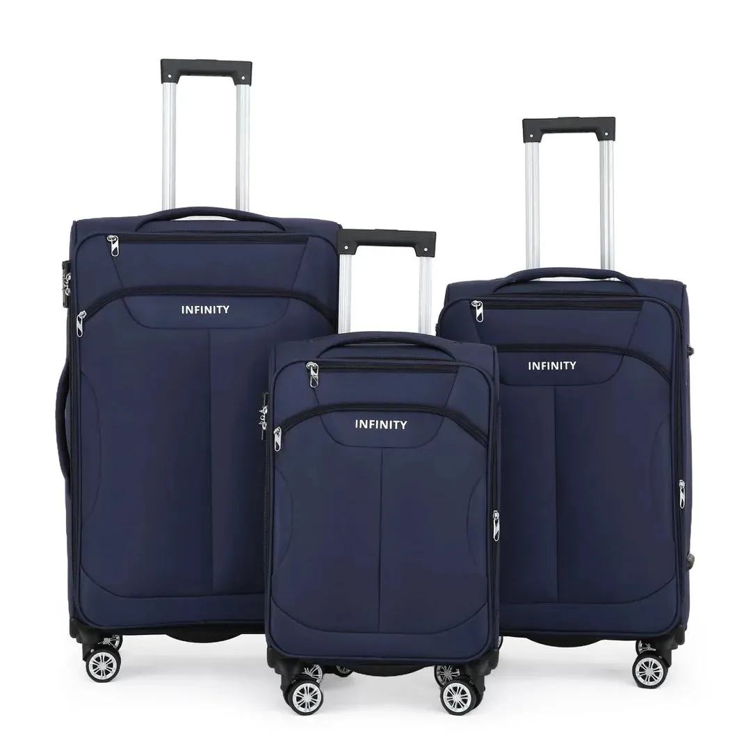 Lightweight Soft Shell Luggage Set Travel Suitcases sold by Tru Clothing product image thumbnail 4