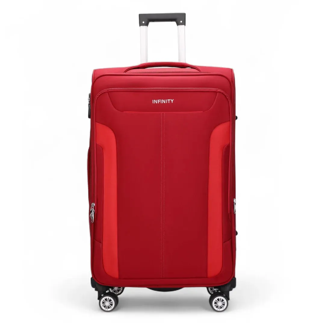 Lightweight Expandable Luggage Softshell 8 Weel Suitcase Set sold by Tru Clothing product image thumbnail 2