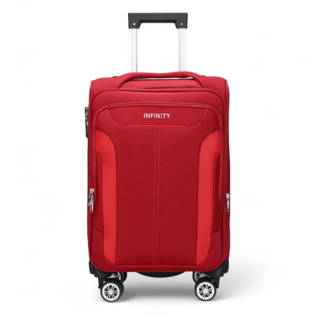 Lightweight Expandable Luggage Softshell 8 Weel Suitcase Set sold by Tru Clothing