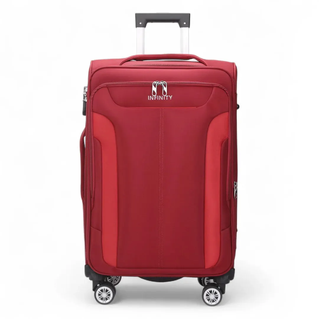 Lightweight Expandable Luggage Softshell 8 Weel Suitcase Set sold by Tru Clothing product image thumbnail 3