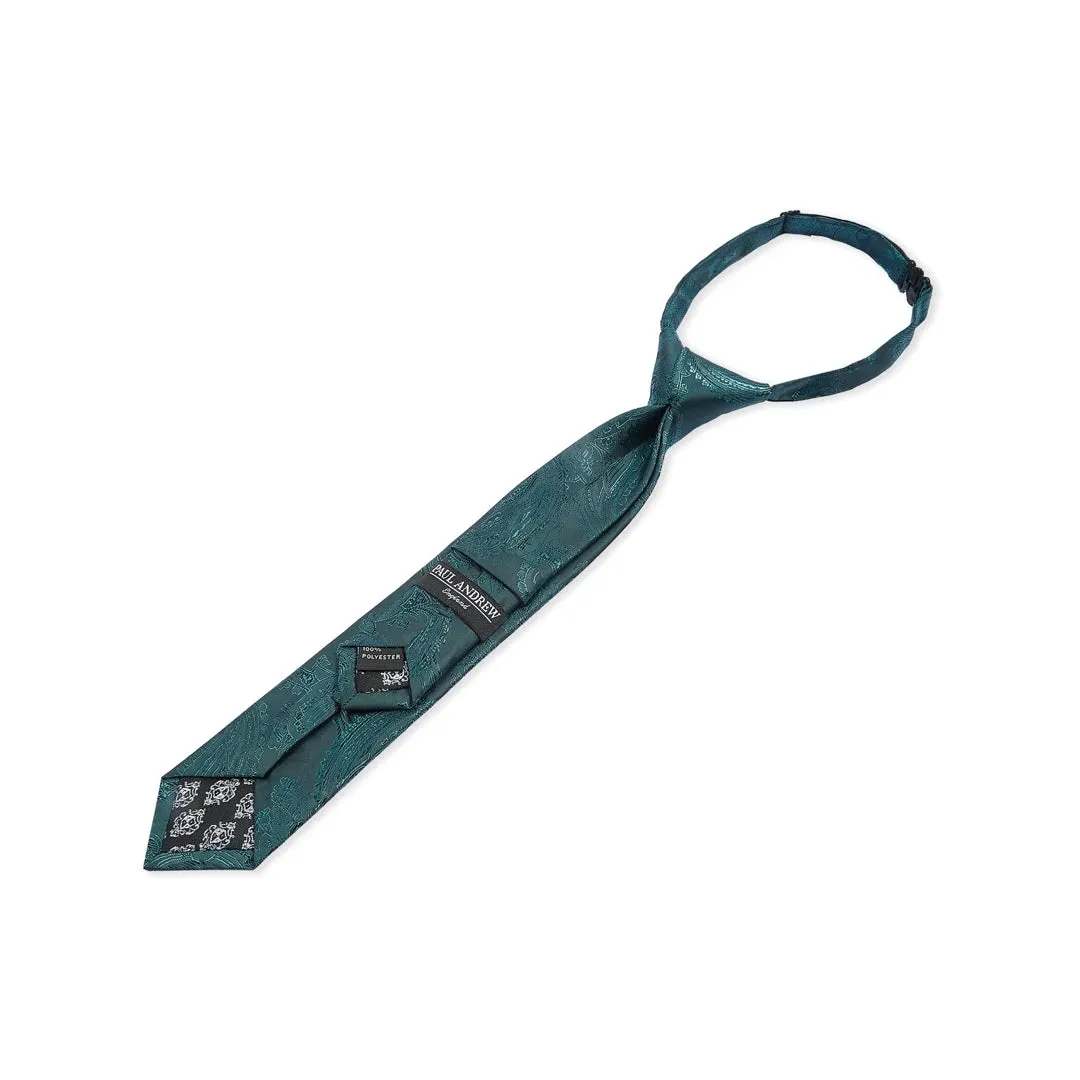 Boys Paisley Necktie Floral Satin Tie sold by Tru Clothing product image thumbnail 4