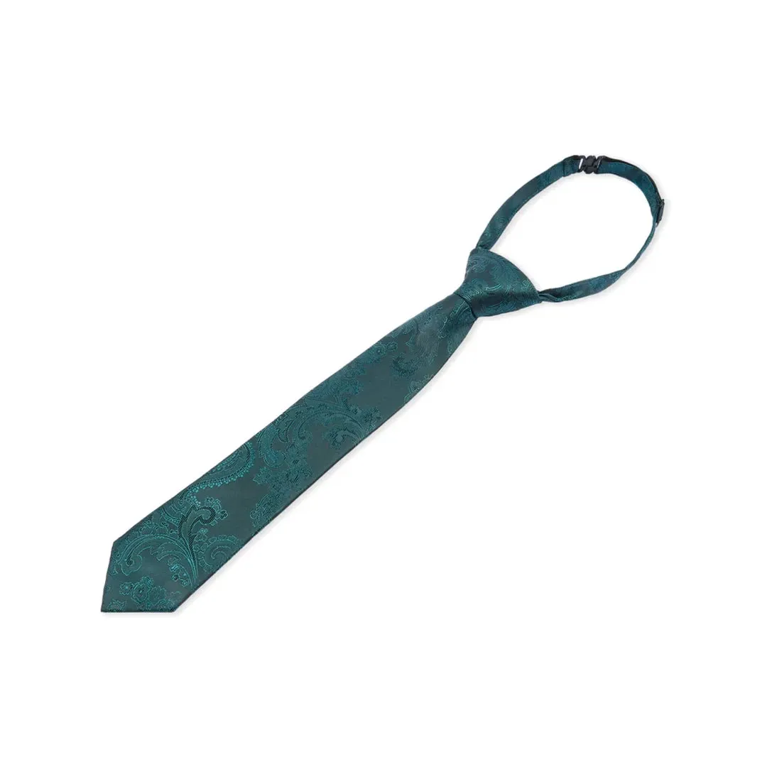 Boys Paisley Necktie Floral Satin Tie sold by Tru Clothing product image thumbnail 3