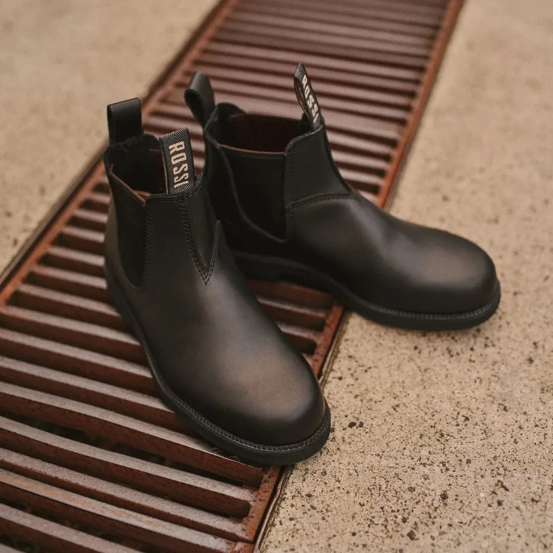Booma 607 - Black Leather Chelsea Boots sold by Tru Clothing product image thumbnail 5