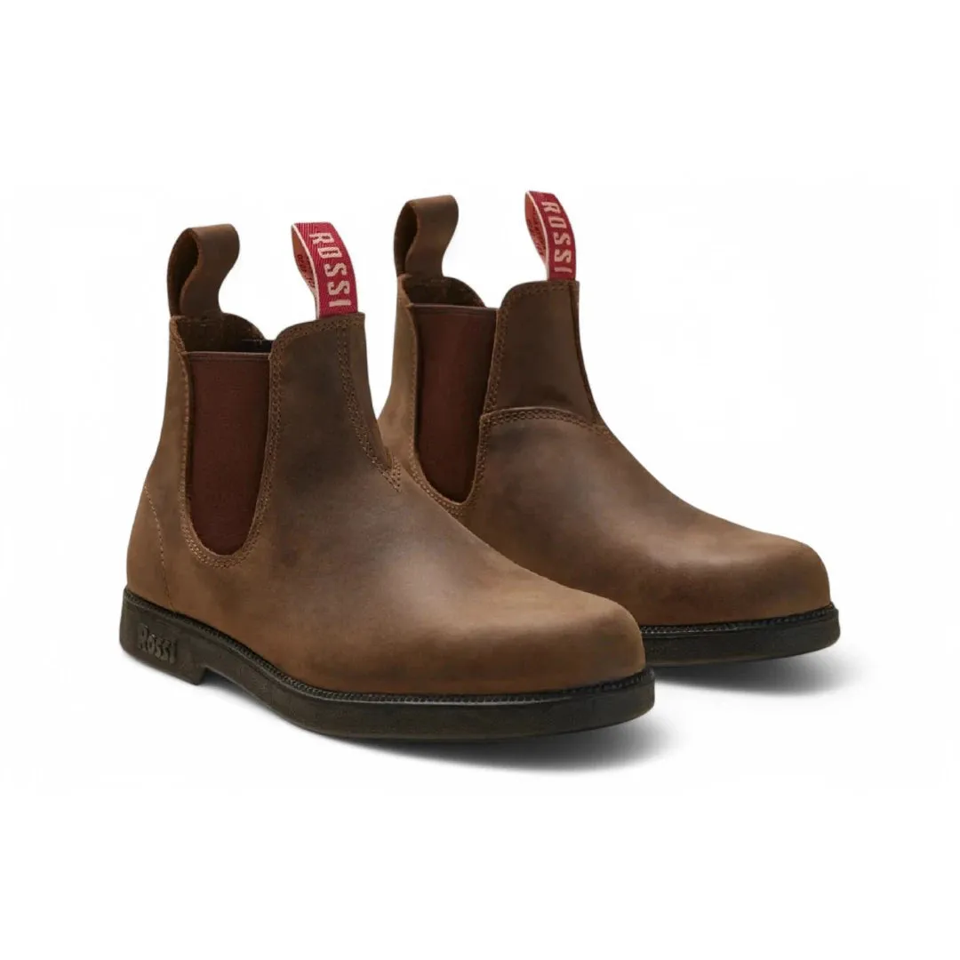 Booma 607 - Rustic Brown Leather Chelsea Boots sold by Tru Clothing product image thumbnail 2