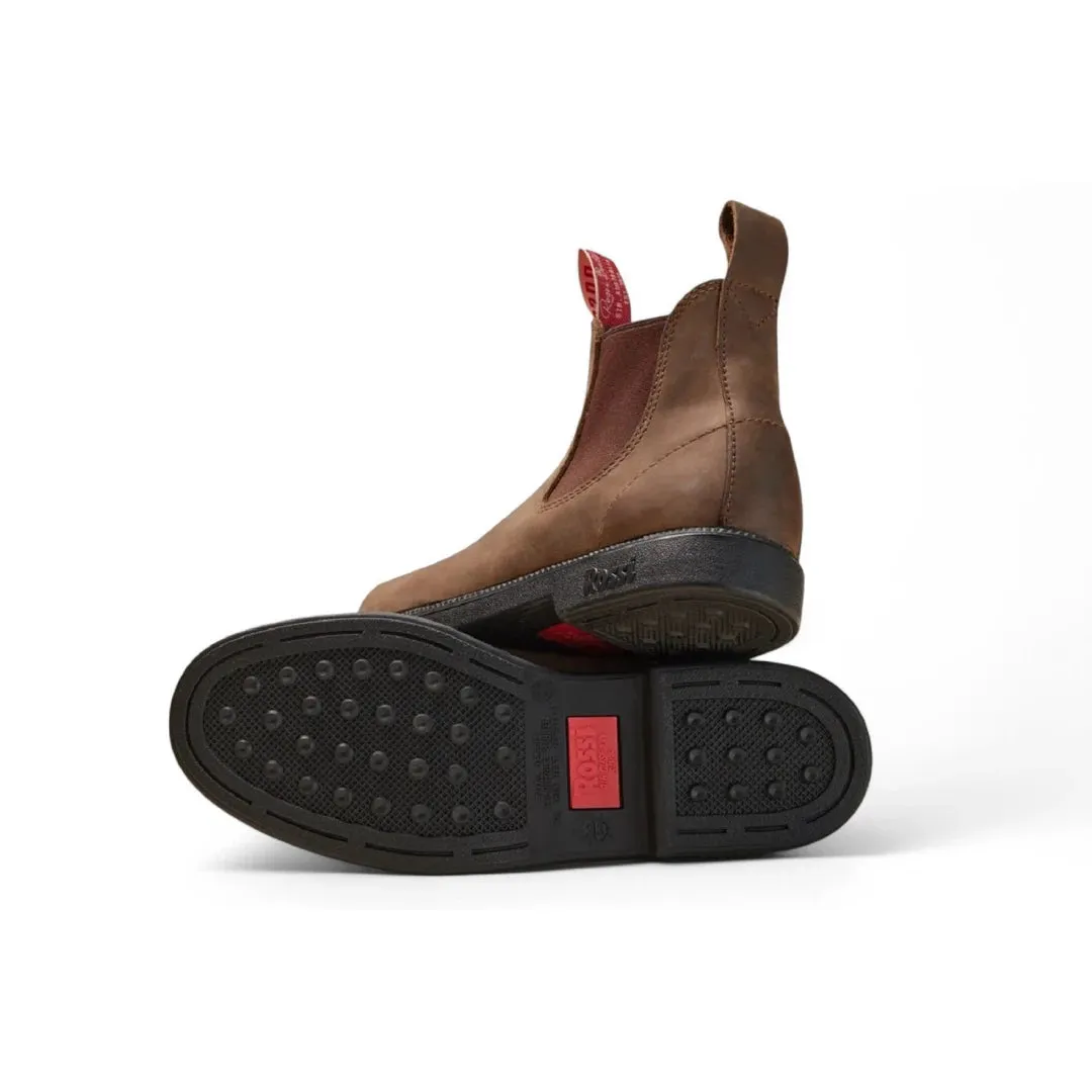 Booma 607 - Rustic Brown Leather Chelsea Boots sold by Tru Clothing product image thumbnail 3