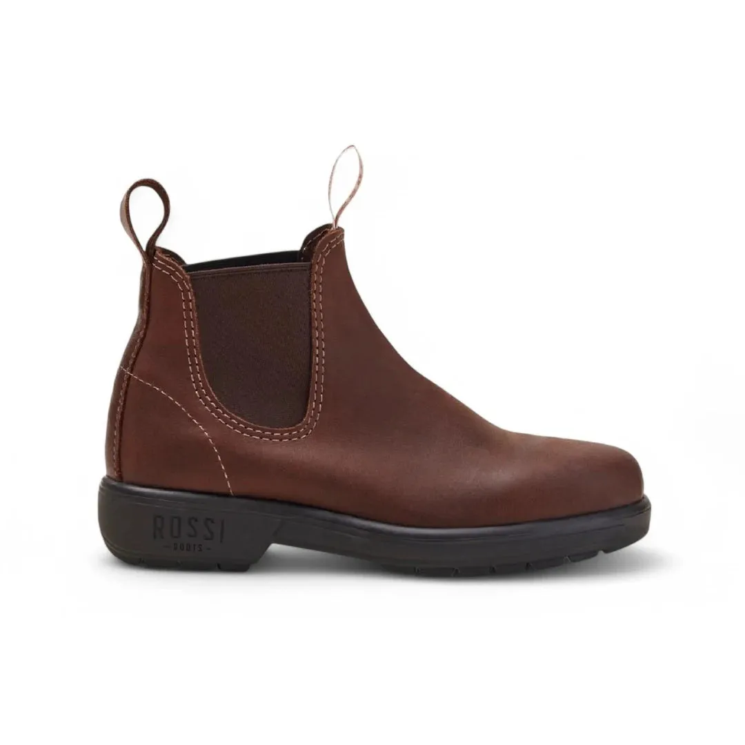 Endura 303 - Redwood Brown Leather Chelsea Boots sold by Tru Clothing