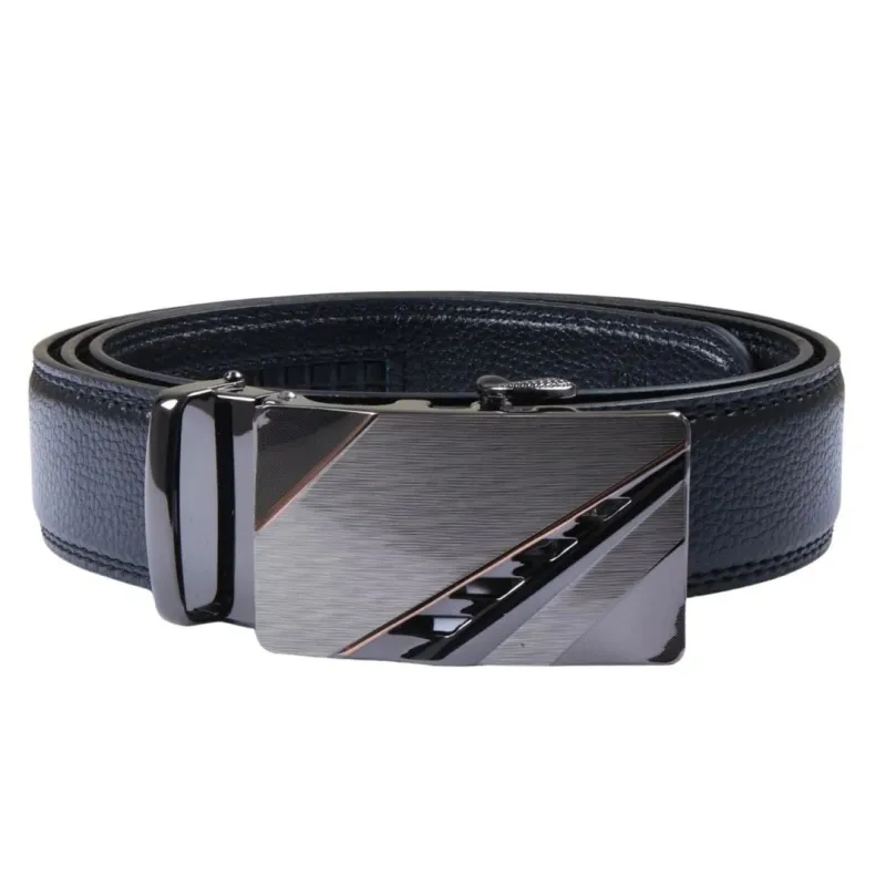 Men’s Leather Automatic Click Buckle Adjustable Ratchet Belt sold by Tru Clothing