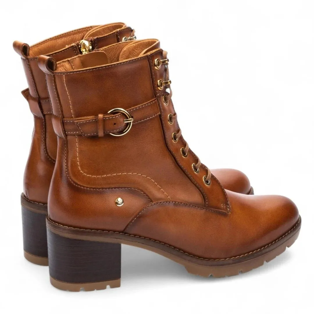 Llanes - Women’s Brandy Brown Leather Mid-Heel Ankle Boots sold by Tru Clothing product image thumbnail 4