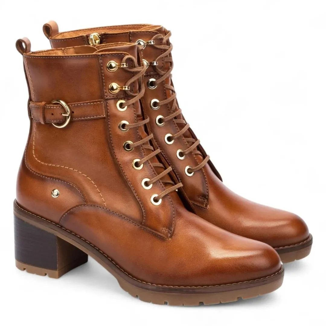 Llanes - Women’s Brandy Brown Leather Mid-Heel Ankle Boots sold by Tru Clothing product image thumbnail 2