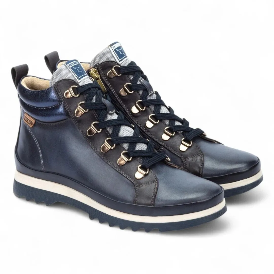 Vigo - Women’s Blue Leather Ankle Trainers Boots sold by Tru Clothing product image thumbnail 2