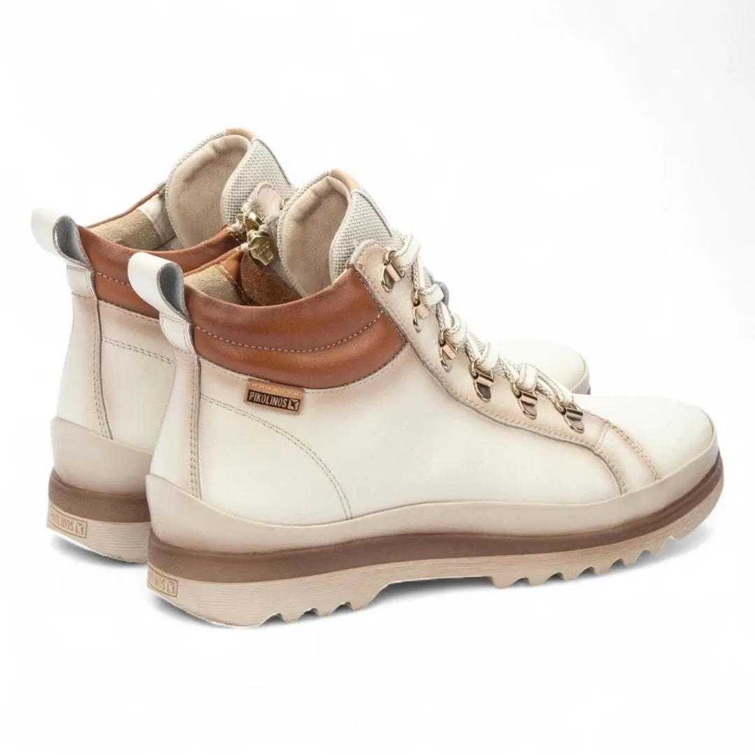 Vigo - Women’s Nata White Leather Ankle Trainers Boots sold by Tru Clothing product image thumbnail 4