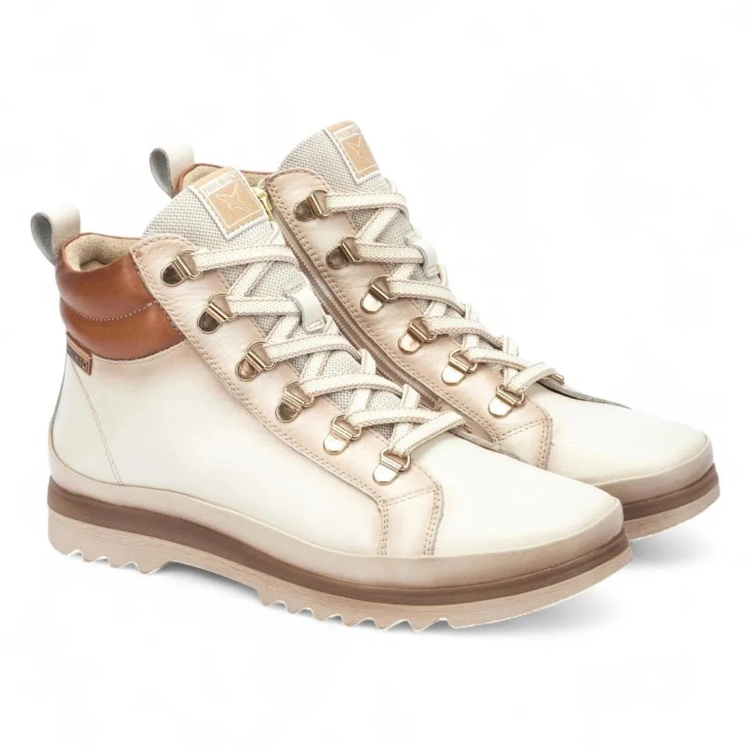 Vigo - Women’s Nata White Leather Ankle Trainers Boots sold by Tru Clothing product image thumbnail 2
