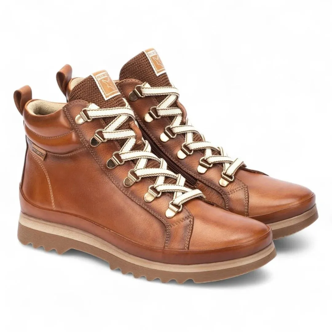 Vigo - Women’s Brandy Brown Leather Ankle Trainers Boots sold by Tru Clothing product image thumbnail 2