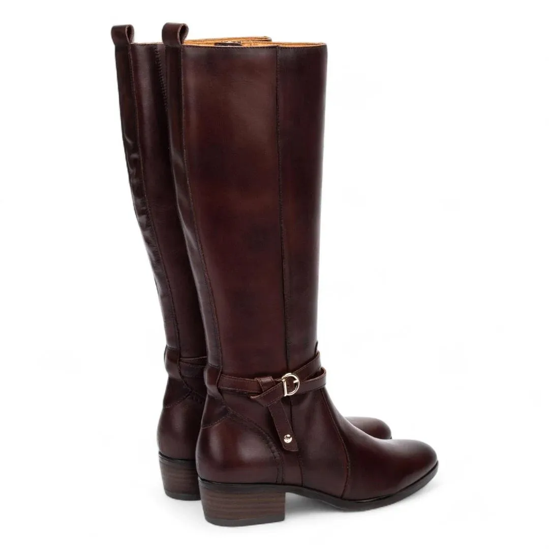 Daroca - Women's Caoba Brown Knee High Leather Boots sold by Tru Clothing product image thumbnail 4