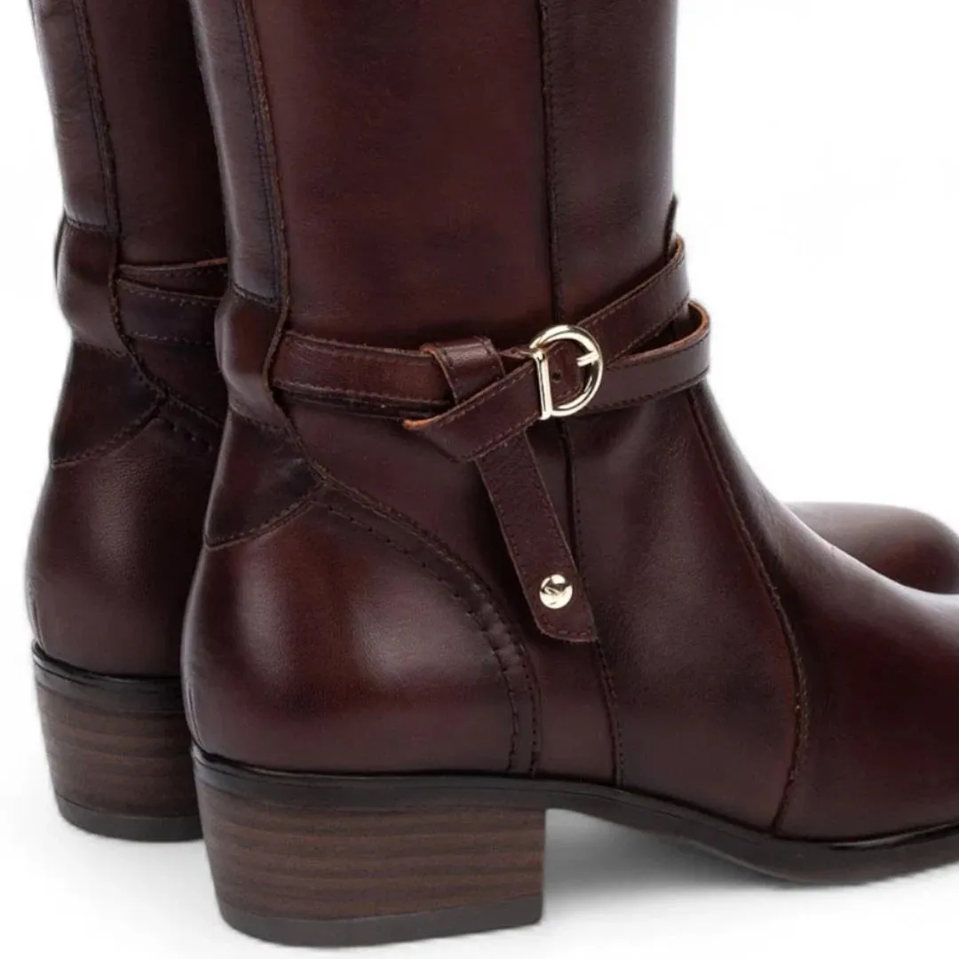 Daroca - Women's Caoba Brown Knee High Leather Boots sold by Tru Clothing product image thumbnail 5