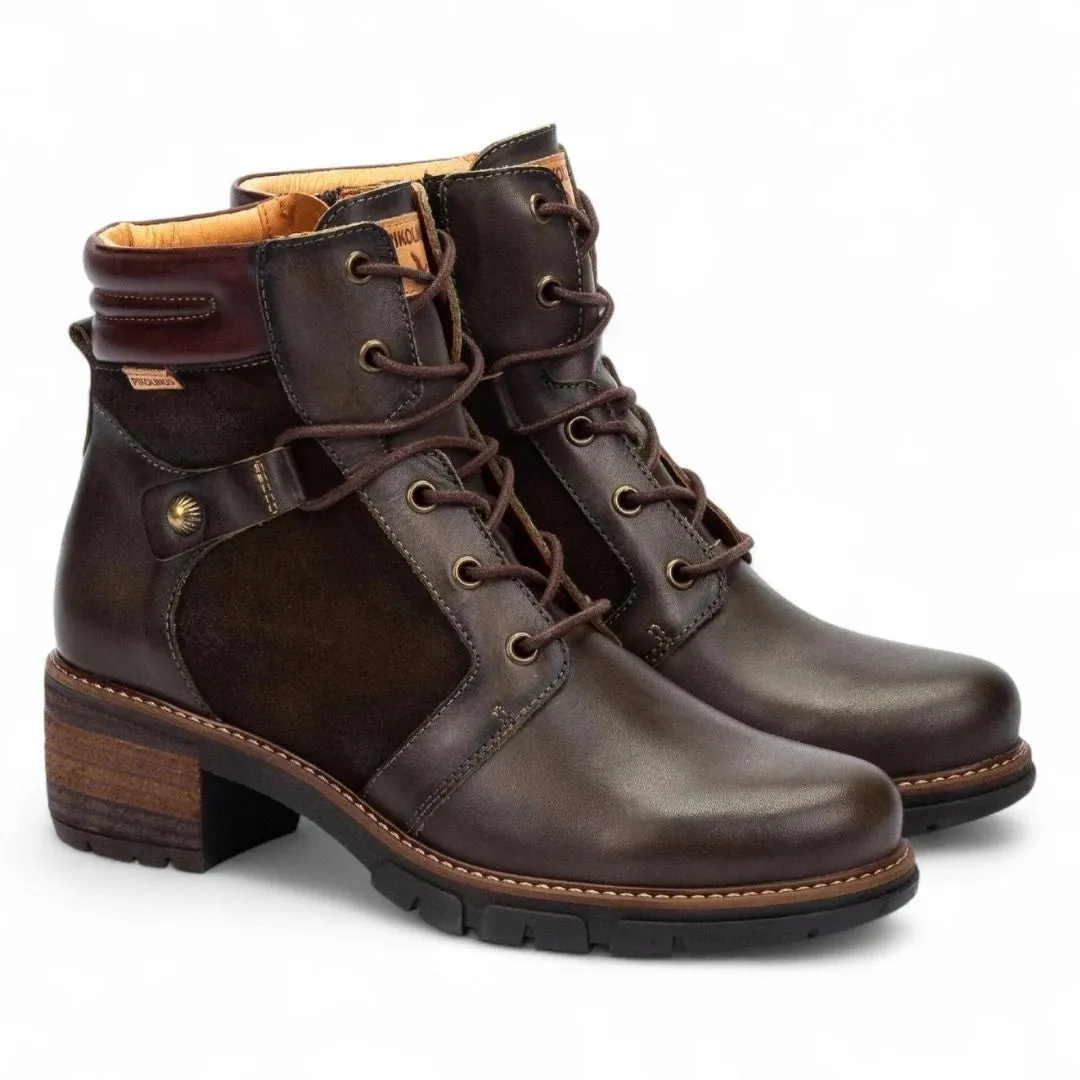 San Sebastia - Women's Forest Brown Leather Ankle Boots sold by Tru Clothing product image thumbnail 2