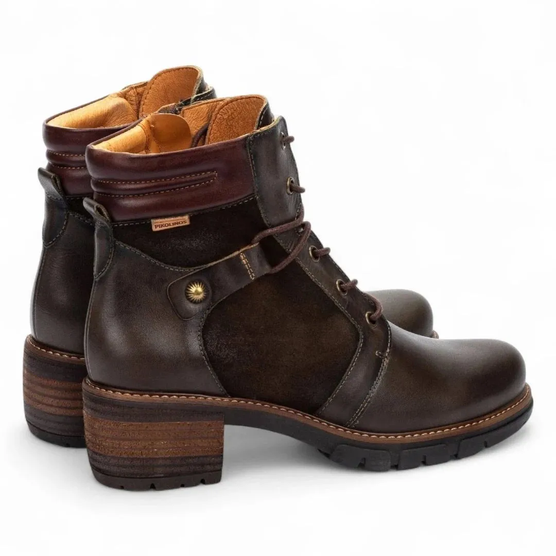 San Sebastia - Women's Forest Brown Leather Ankle Boots sold by Tru Clothing product image thumbnail 4