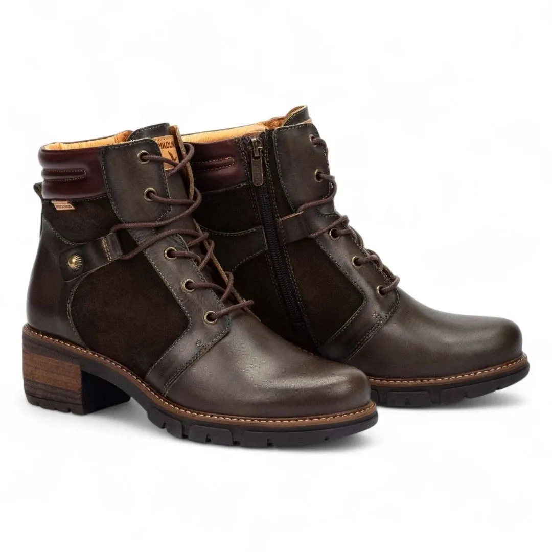 San Sebastia - Women's Forest Brown Leather Ankle Boots sold by Tru Clothing product image thumbnail 5