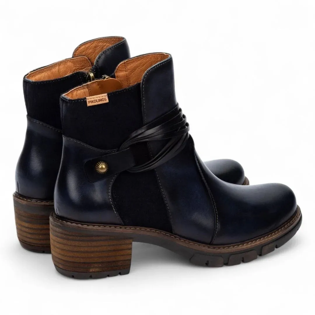 San Sebastian - Women's Blue Leather Ankle Boots sold by Tru Clothing product image thumbnail 4