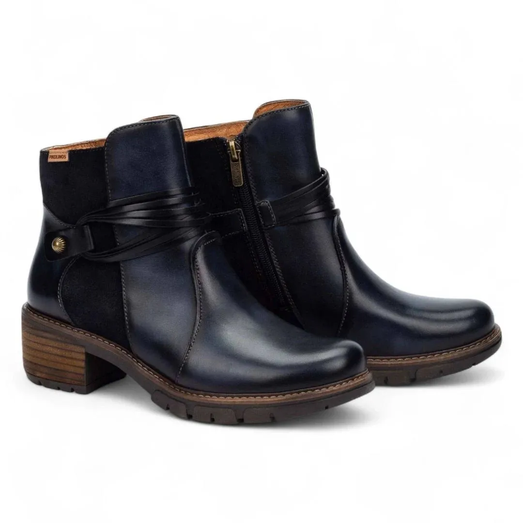 San Sebastian - Women's Blue Leather Ankle Boots sold by Tru Clothing product image thumbnail 5